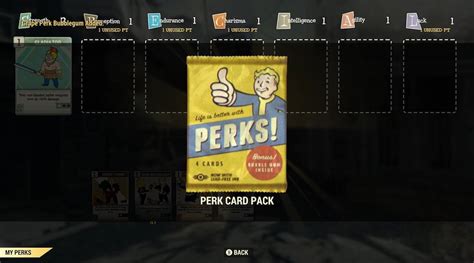 fallout 76 perk pack|fallout 76 how to get more perk cards.